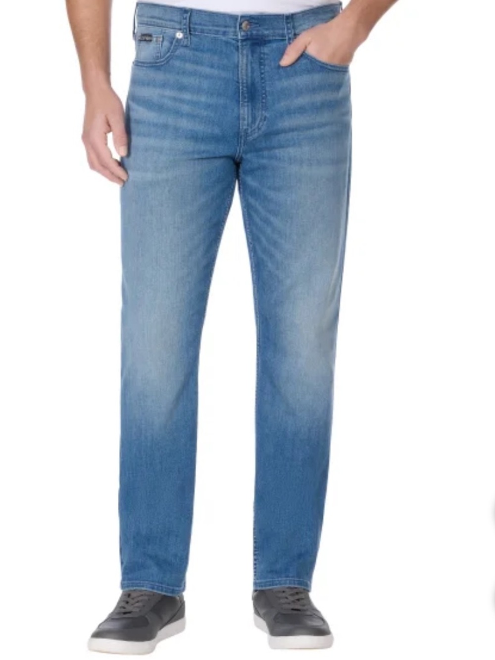 Calvin Klein Straight Leg Men’s Jeans in Light Blue Wash